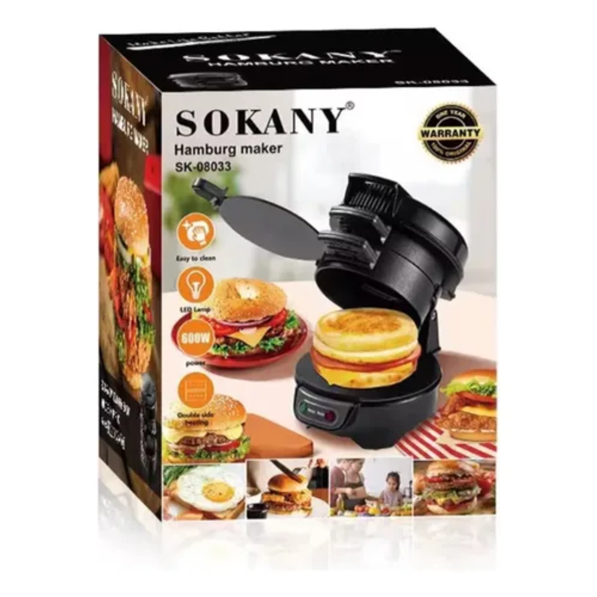Miniatura 2 de Maquina Hamburguesas Sokany 08033